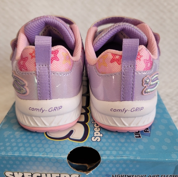 SKECHERS GIRLS TOODLER COMFY GRIP LITTLE STARZ - Picture 6 of 9
